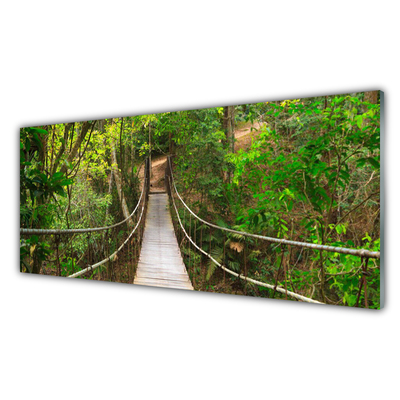 Pannello retrocucina Ponte della giungla della foresta tropicale