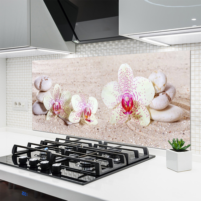 Pannello cucina paraschizzi Orchidea Orchidea Sabbia
