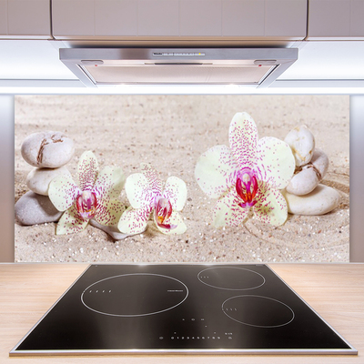 Pannello cucina paraschizzi Orchidea Orchidea Sabbia