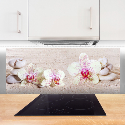 Pannello cucina paraschizzi Orchidea Orchidea Sabbia