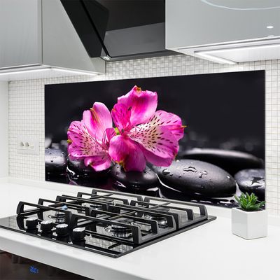 Pannello paraschizzi cucina Zen Spa Pietre Fiori
