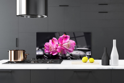 Pannello paraschizzi cucina Zen Spa Pietre Fiori