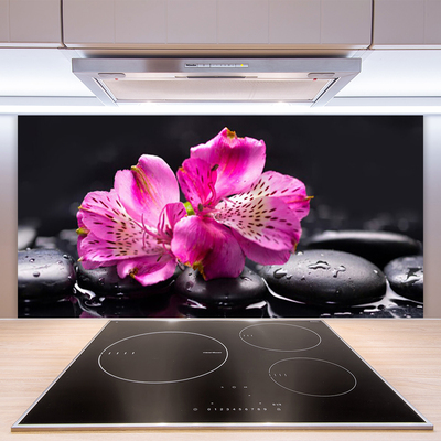 Pannello paraschizzi cucina Zen Spa Pietre Fiori