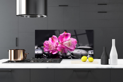 Pannello paraschizzi cucina Zen Spa Pietre Fiori