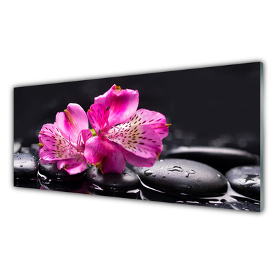 Pannello paraschizzi cucina Zen Spa Pietre Fiori