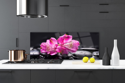 Pannello paraschizzi cucina Zen Spa Pietre Fiori