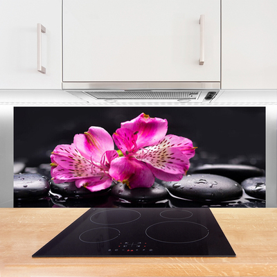 Pannello paraschizzi cucina Zen Spa Pietre Fiori