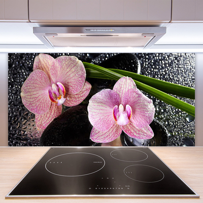 Rivestimento parete cucina Fiori di orchidea Orchidea Zen