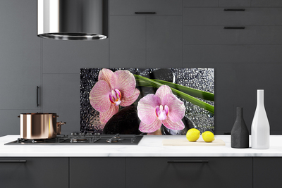 Rivestimento parete cucina Fiori di orchidea Orchidea Zen