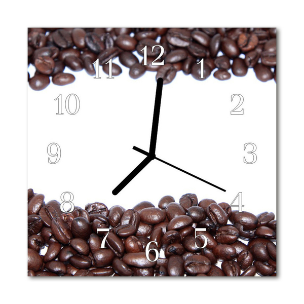 Orologio quadrato Chicchi di caffè