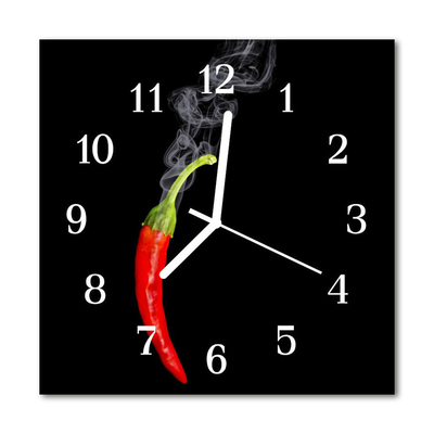 Orologio quadrato Peperoncino