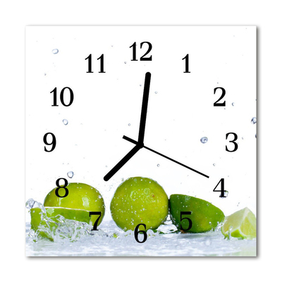 Orologio quadrato in vetro Lime