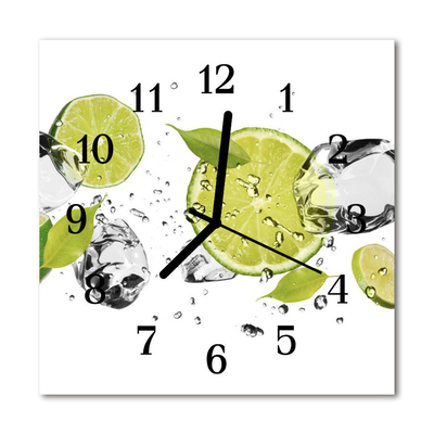 Orologio quadrato in vetro Lime