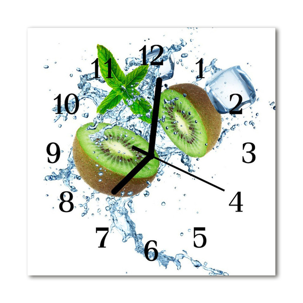 Orologio quadrato in vetro Kiwi