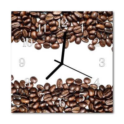 Orologio quadrato Chicchi di caffè