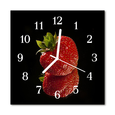 Orologio quadrato Fragola