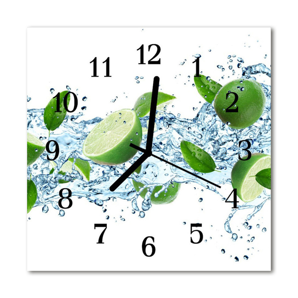 Orologio quadrato in vetro Lime
