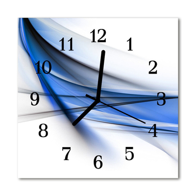 Orologio quadrato in vetro Linee astratte