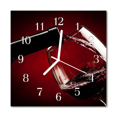 Orologio quadrato Bicchiere di vino