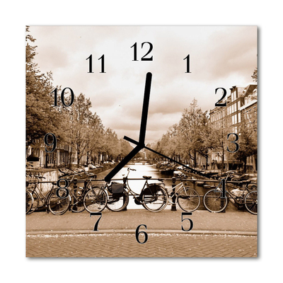 Orologio quadrato in vetro Amsterdam