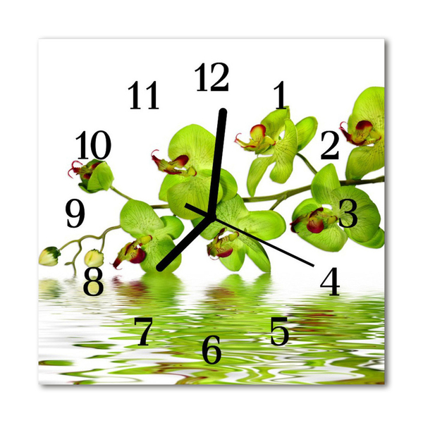 Orologio quadrato Orchidea