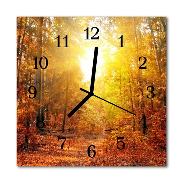 Orologio quadrato Foresta in autunno