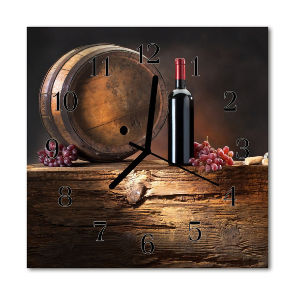 Orologio quadrato in vetro Uva da vino