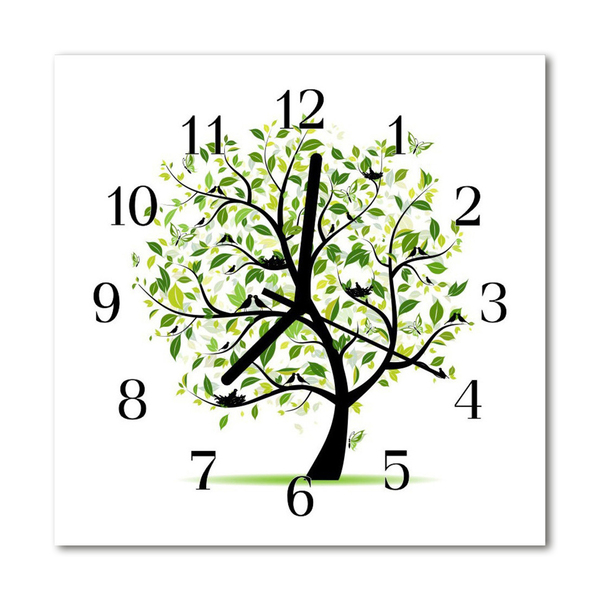 Orologio quadrato Albero