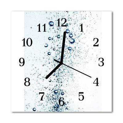 Orologio quadrato in vetro Acqua