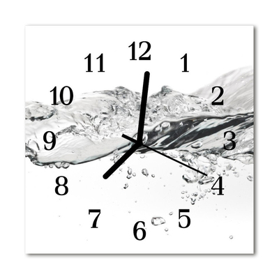 Orologio quadrato in vetro Acqua