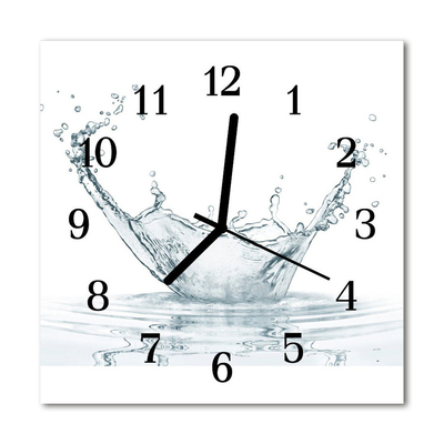 Orologio quadrato in vetro Acqua