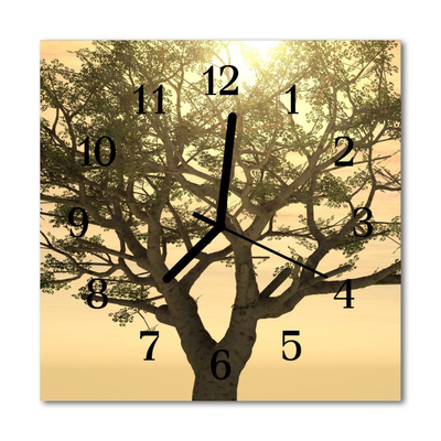 Orologio quadrato Albero