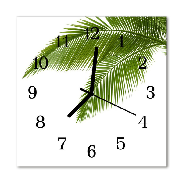 Orologio quadrato Foglie di palme