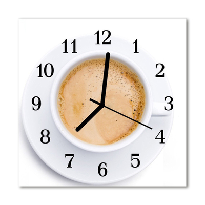 Orologio quadrato Tazza di caffè