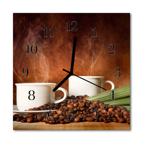 Orologio quadrato Tazze di caffè