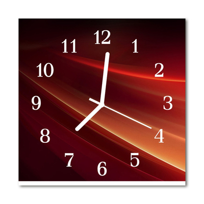 Orologio quadrato in vetro Astrazione