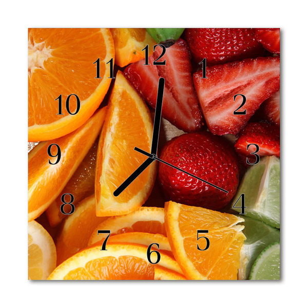 Orologio quadrato Frutta