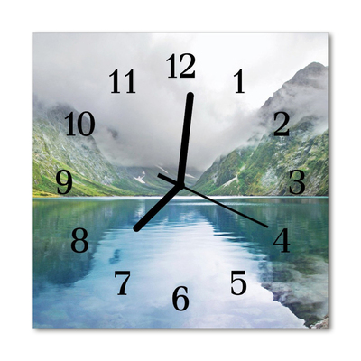 Orologio quadrato Lago di montagna