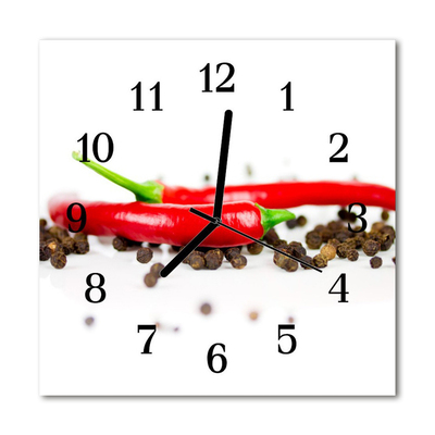 Orologio quadrato Paprika paprika