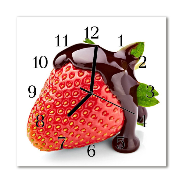 Orologio quadrato Cioccolato alla fragola