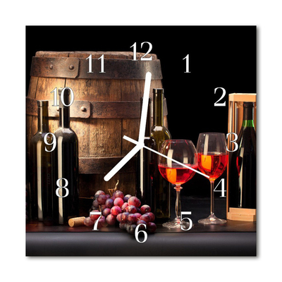 Orologio quadrato Botte di vino