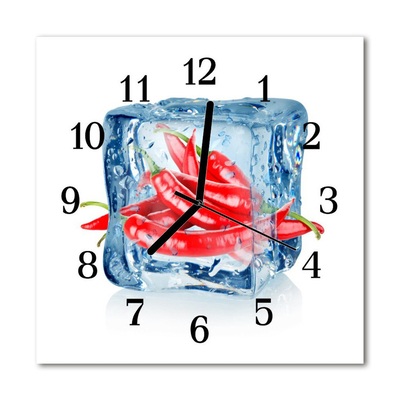 Orologio quadrato Peperoncino con ghiaccio