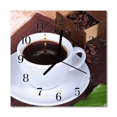 Orologio quadrato Caffè