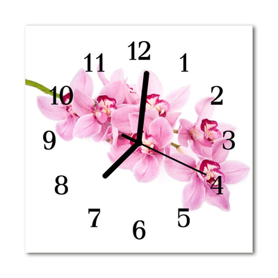 Orologio quadrato Orchidea