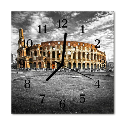 Orologio quadrato in vetro Coloseum