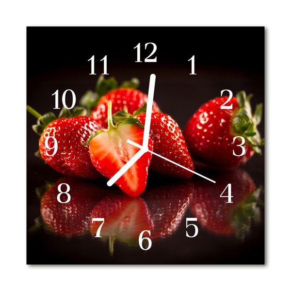 Orologio quadrato Fragole