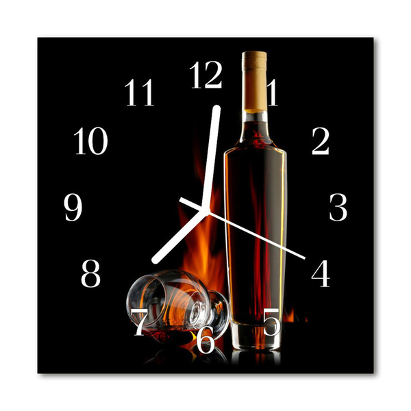 Orologio quadrato in vetro Alcool