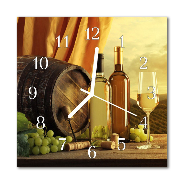 Orologio quadrato Botte di vino