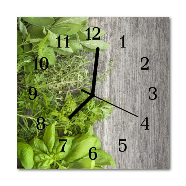 Orologio quadrato Erbe aromatiche