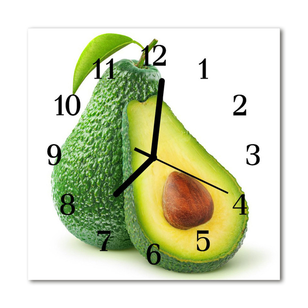 Orologio quadrato in vetro Avocado